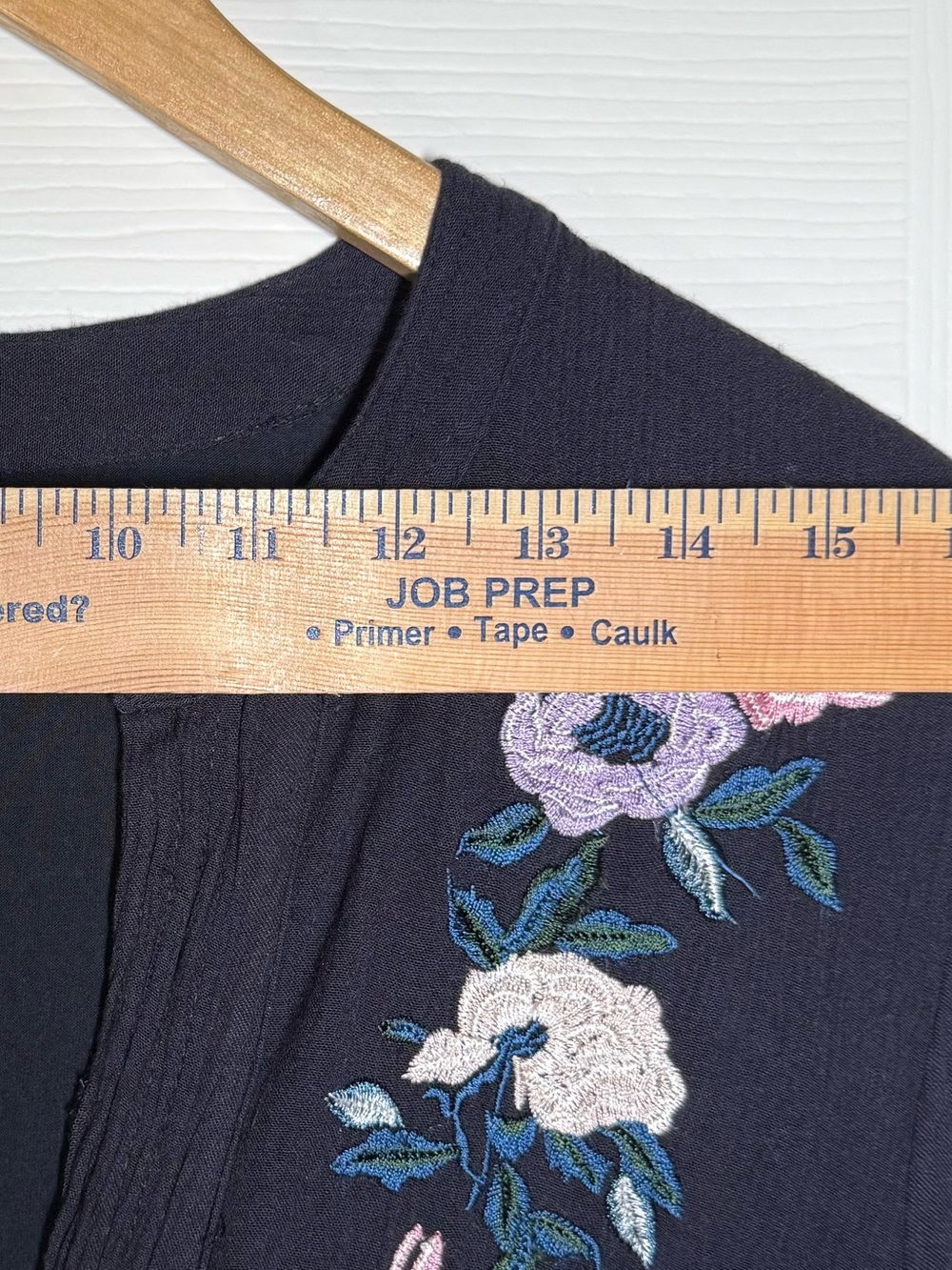 Free People Black Embroidered Long-Sleeve Floral Tunic - Picture 4 of 10